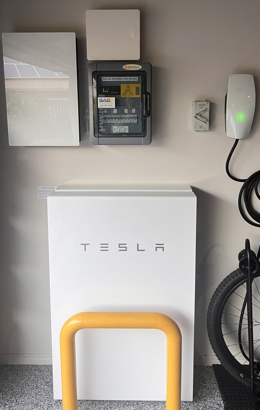 a double Tesla Powerwalll installation