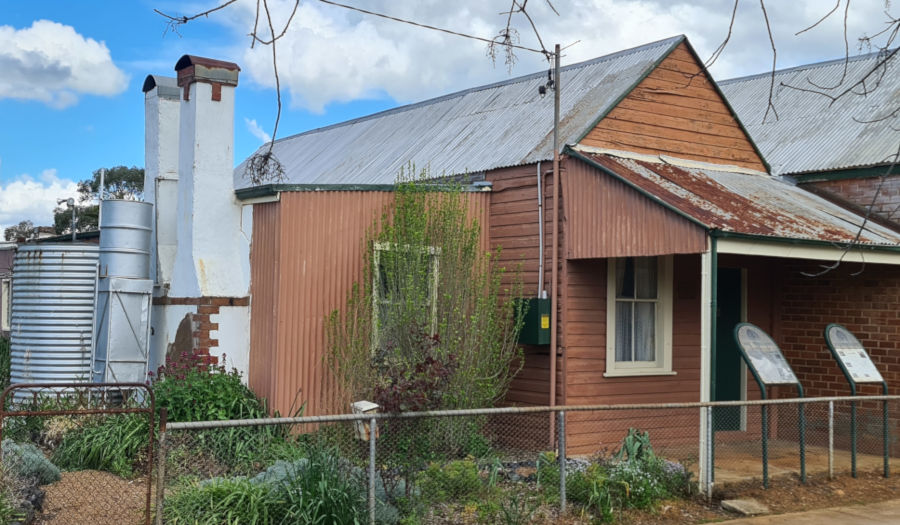 old cottage with original hot water service