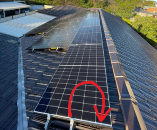 bad tile roof solar array