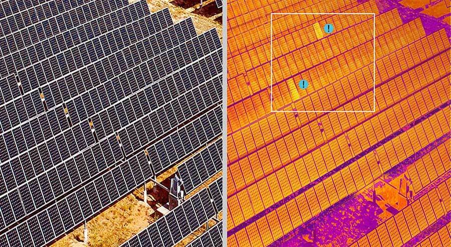 AI solar panel inspection