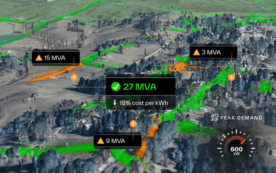 Neara AI network capacity map