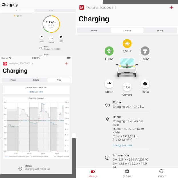 Fronius Wattpilot app