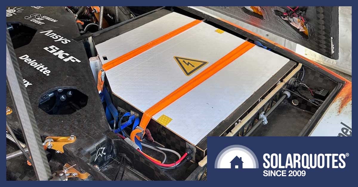 amprius battery pack in solar car