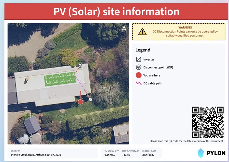PV site information page
