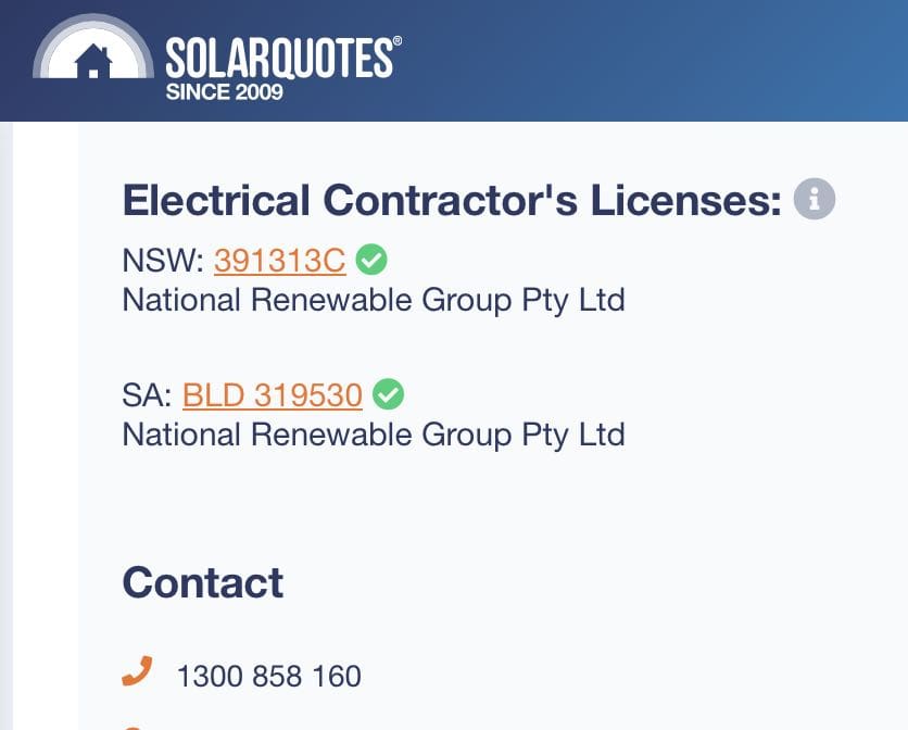 electrical contractor licence information