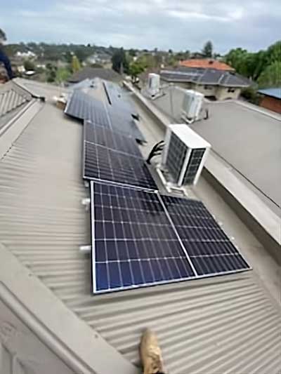 photo of solar panels on residential roof