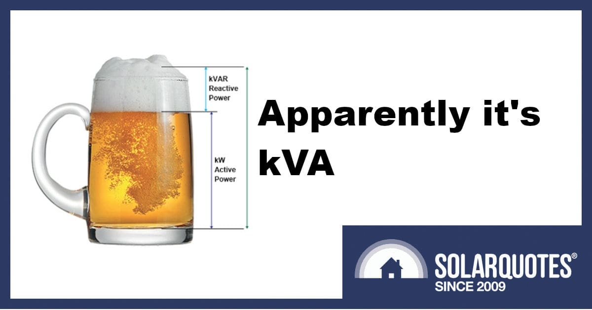 beer glass explaining kVA