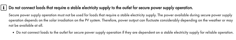 SMA Secure Power Supply