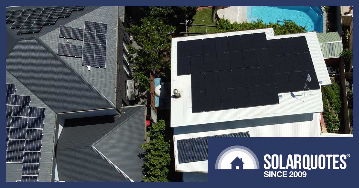 2 australian homes with large solar systems