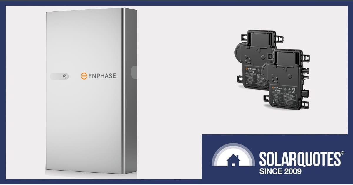 Enphase microinverters and battery