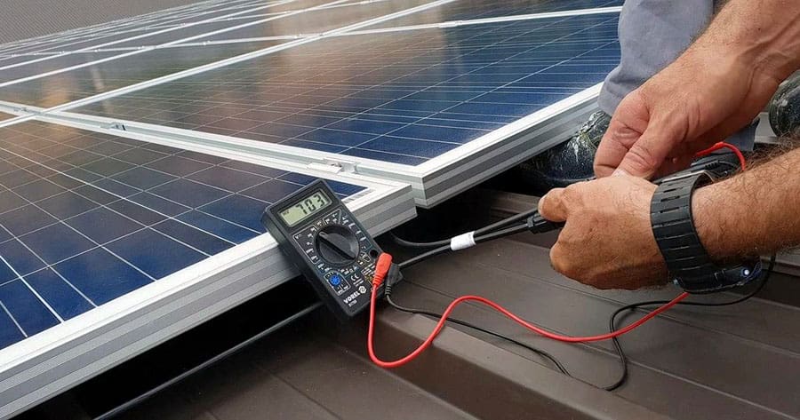 Testing solar panels