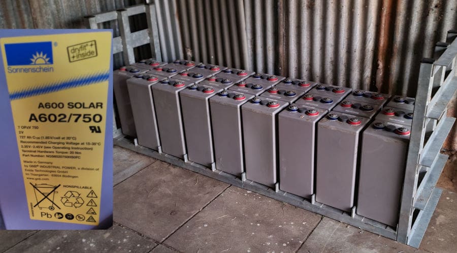 large lead acid storage battery