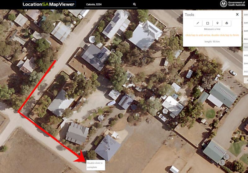 ariel view of caloote