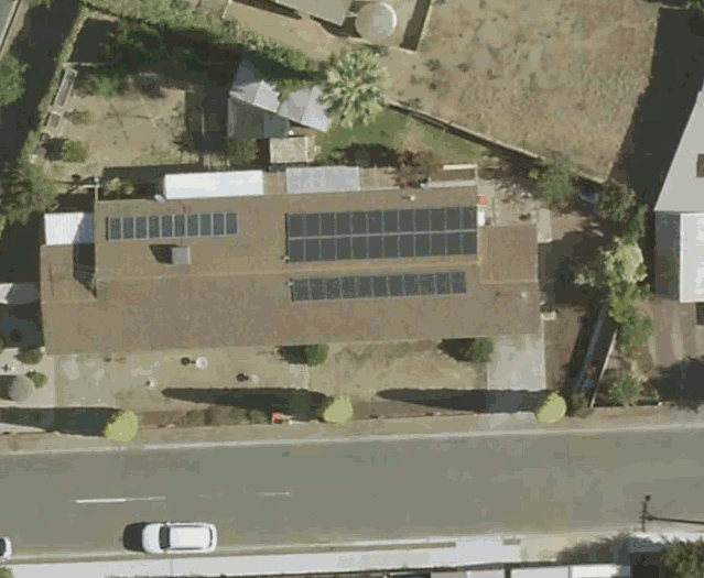 animation of shade on a roof