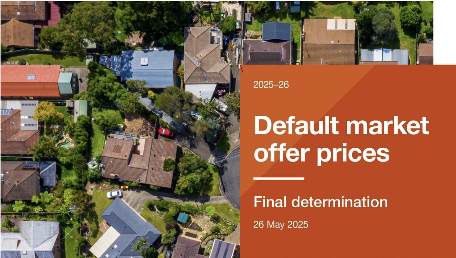 Houses next to a report title.
