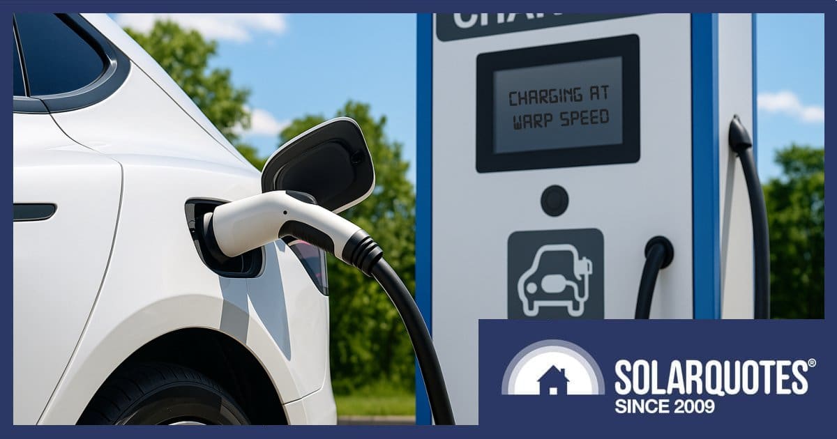 An EV fast charger