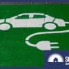 Electric vehicle public charging parking space.