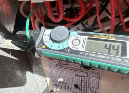 A battery undergoing testing