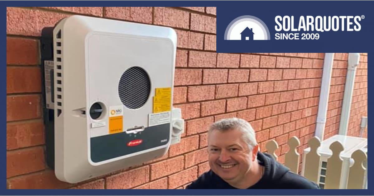 Fronius solar inverter with Eddy May