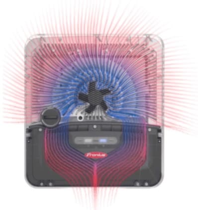 fronius solar inverter cooling fins