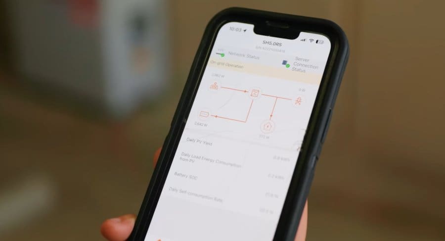 solar inverter monitoring app.