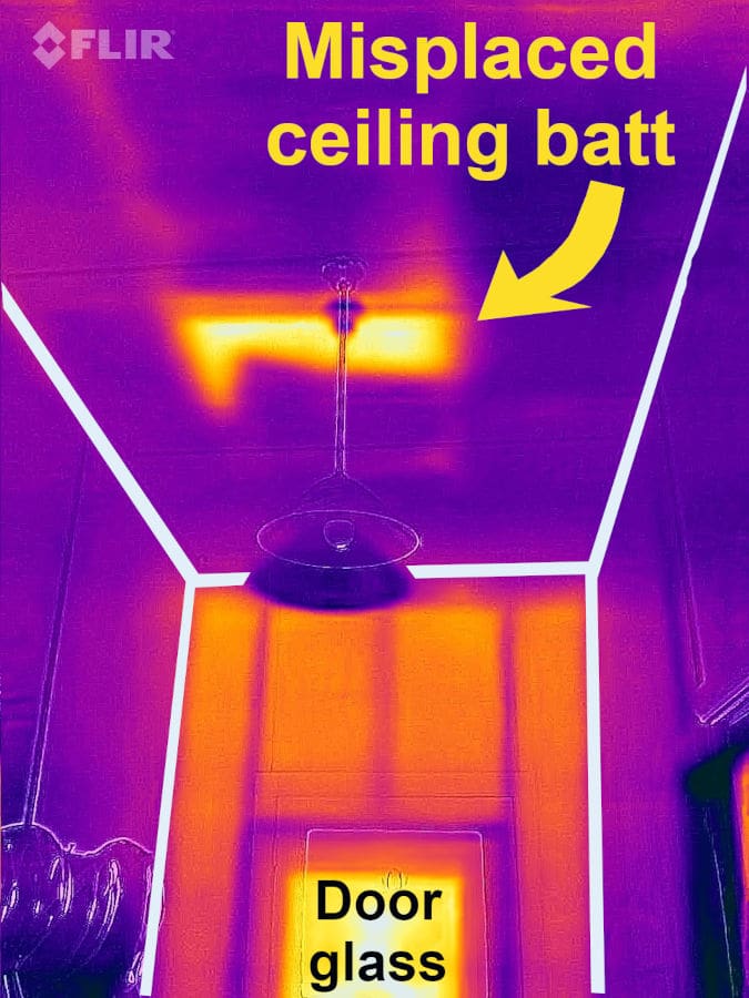 Thermal image inside house