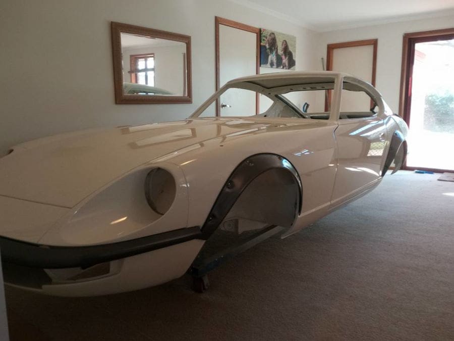 Datsun inside a house