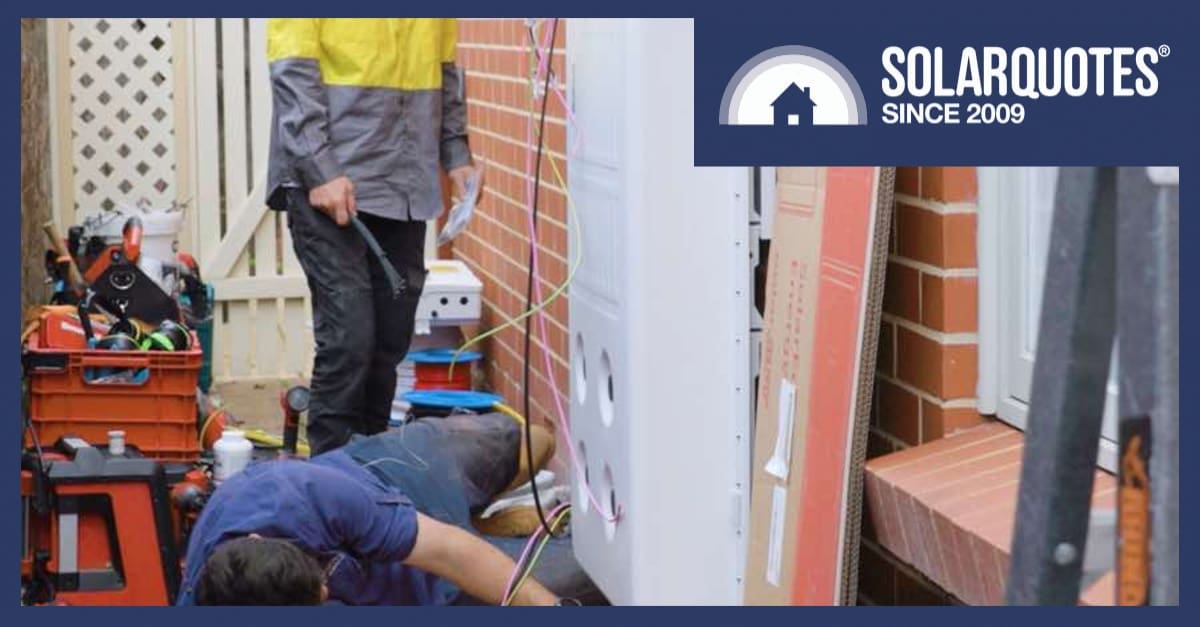 Installation of a home battery