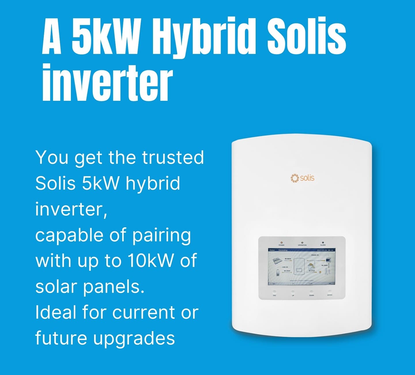 An advertisment for a 5kW inverter