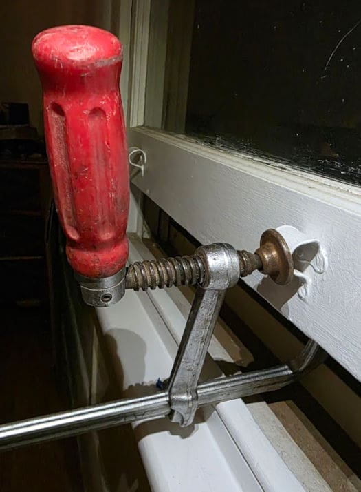 crushing a window handle