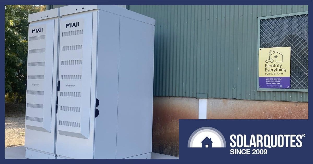 Example of a neighbourhood battery installation