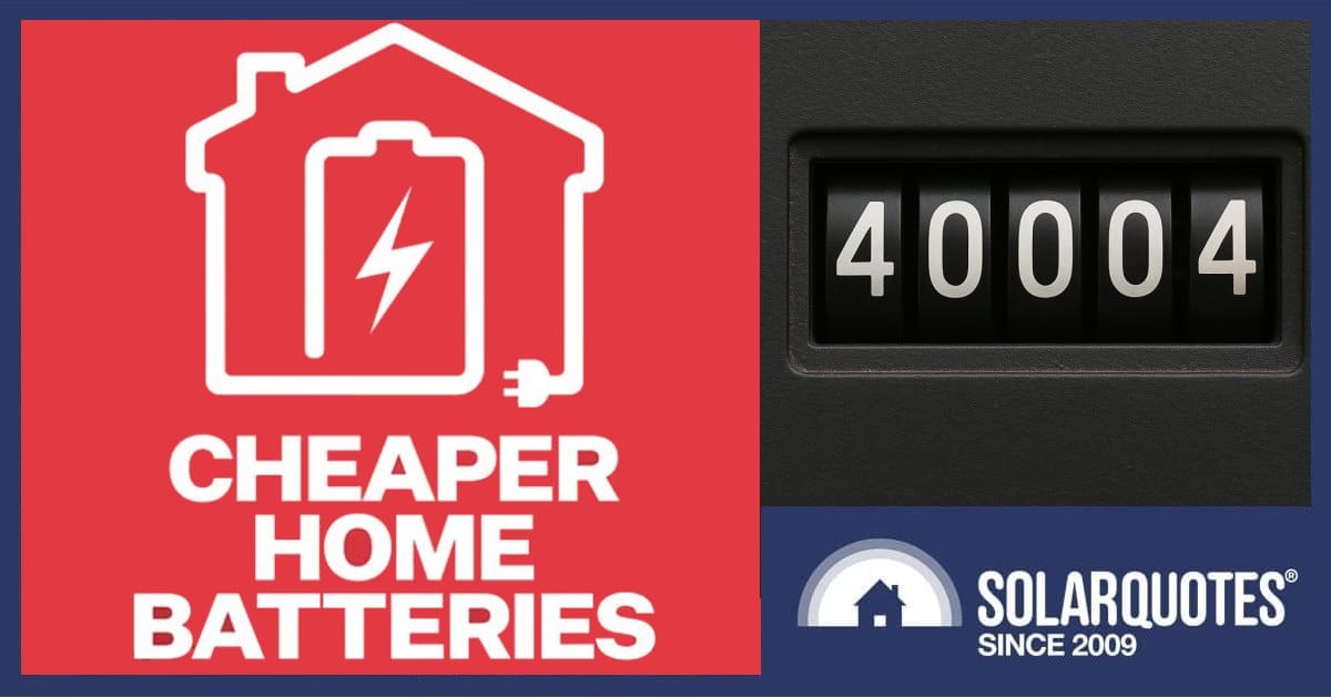 Home battery installation numbers.