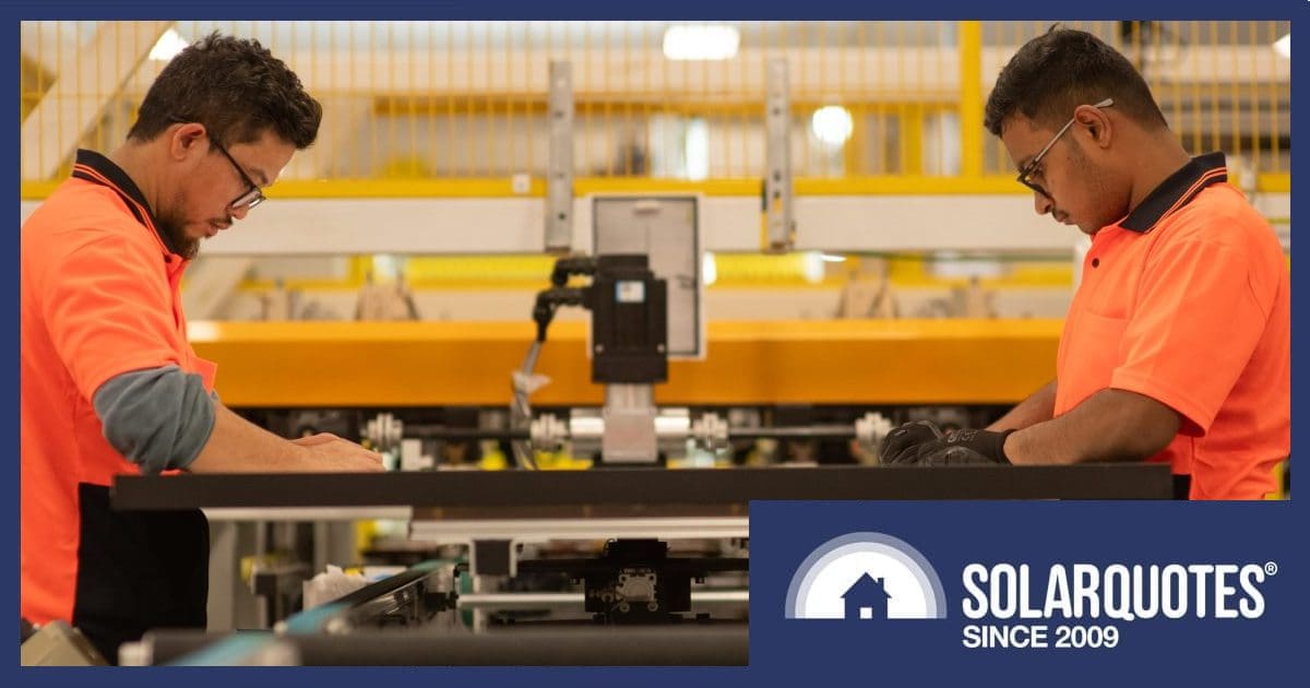 Australian solar panel factory