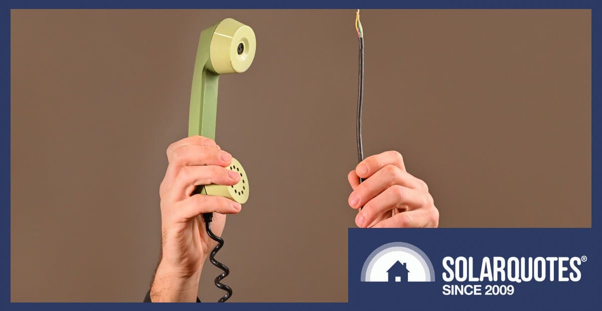 A disconnected phone