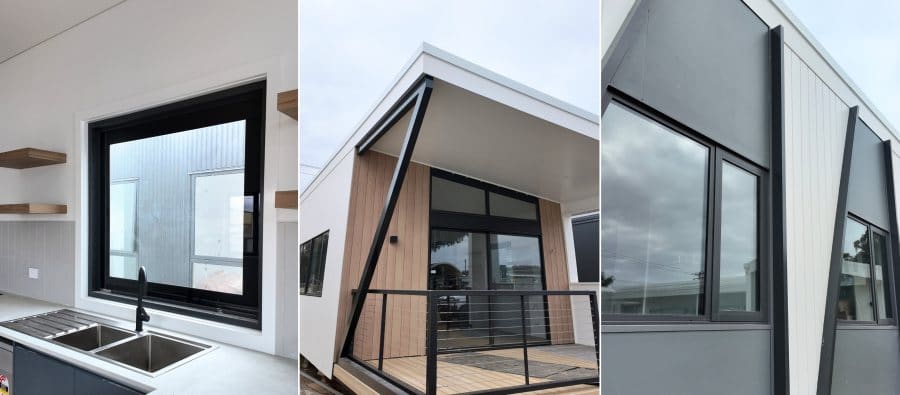 Fabzero modular home with ClearVue solar glass.