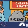 A man crying at the gravestone of energy efficiency