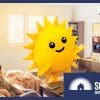 An apartment using solar energy