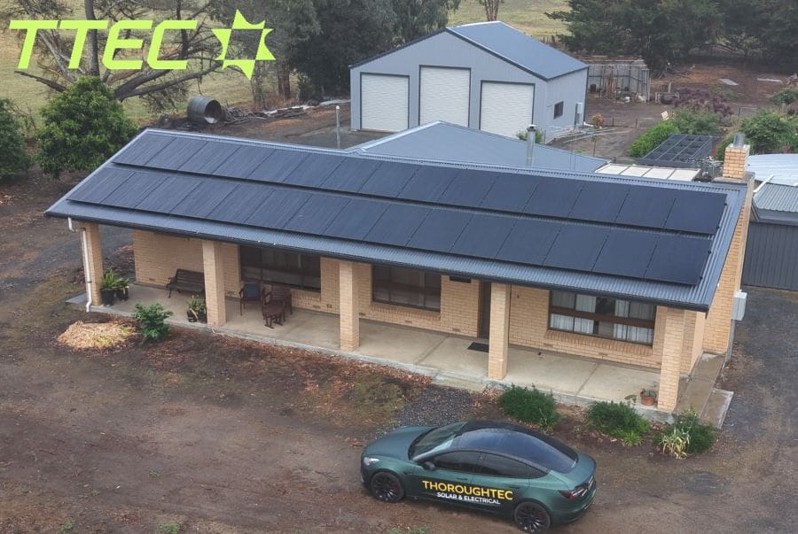 Example solar installation - Thoroughtec Solar & Electrical (TTEC)