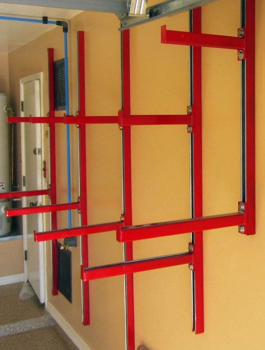 unistrut garage rack