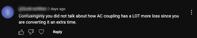 A comment about AC coupling