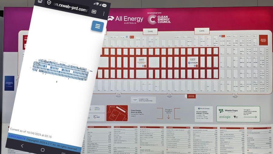 all energy conference map