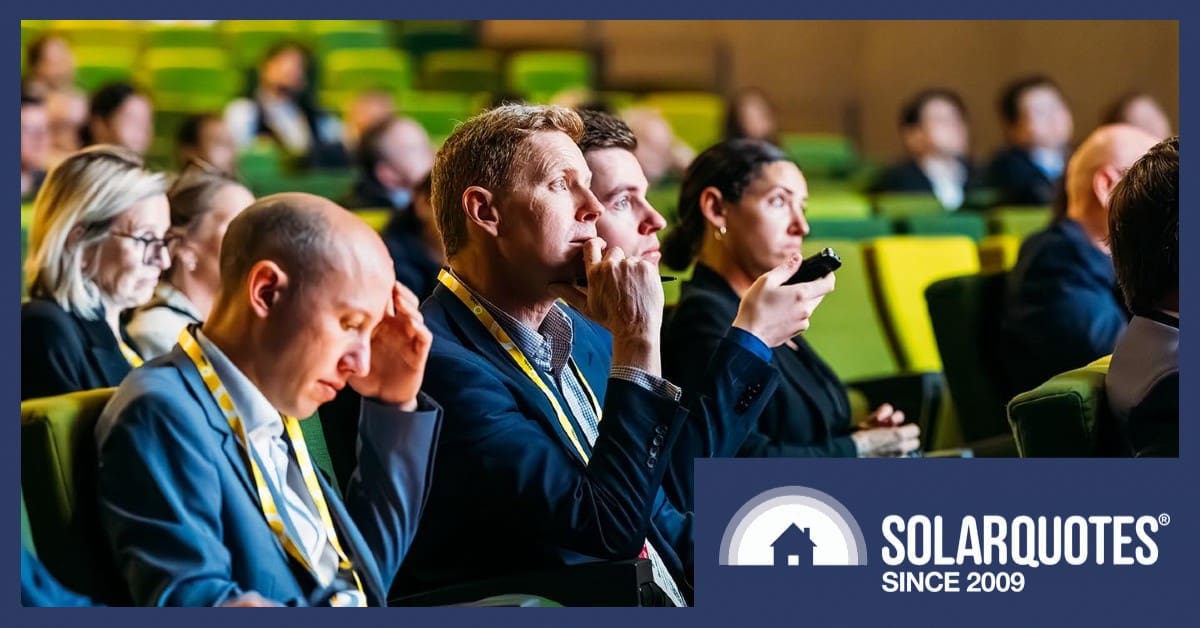 People watching on in an audience