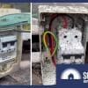 Ant infestation in solar rooftop DC isolator.