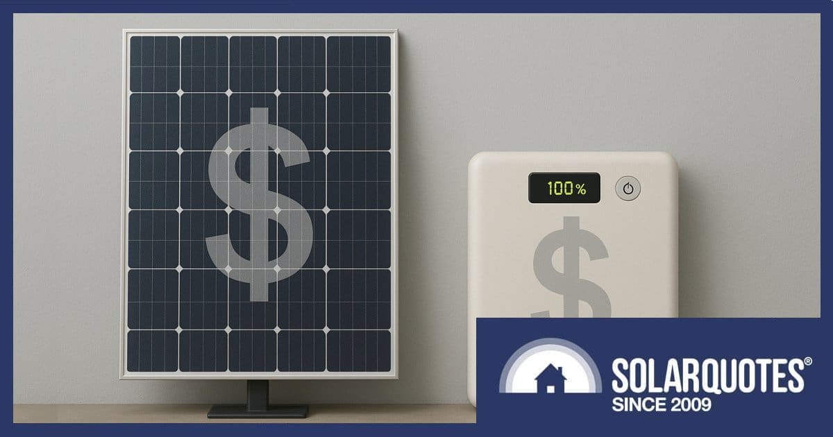 Solar panel and battery prices in Australia