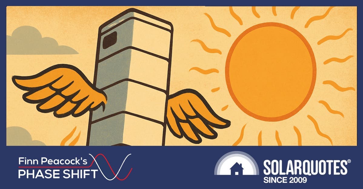 A Sigenergy system flying towards the sun