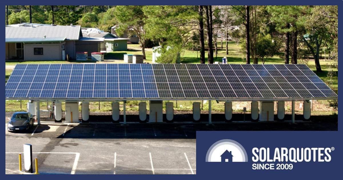 Tesla supercharger station - New Italy, NSW