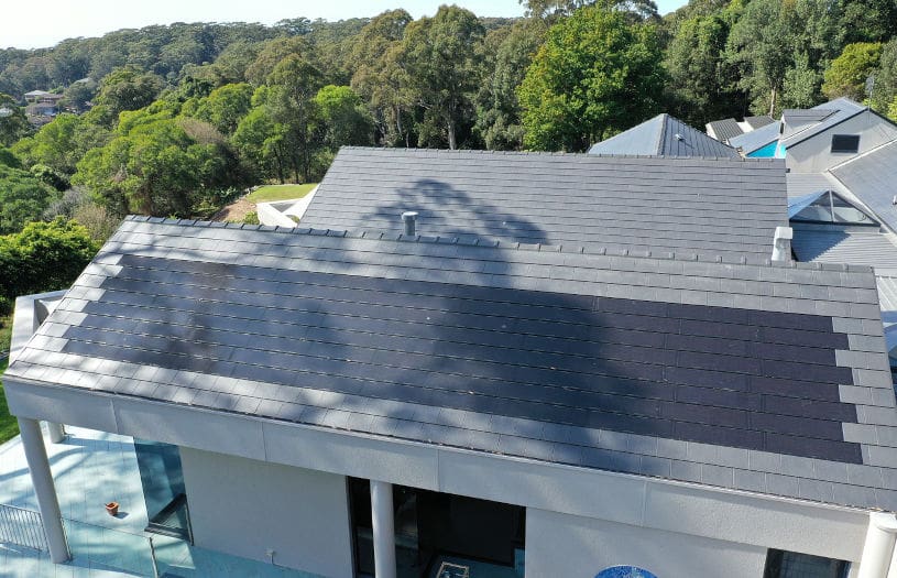 Built in solar tiles