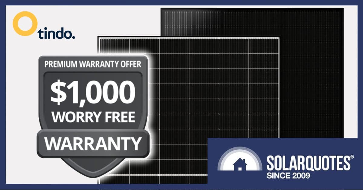 Tindo solar panel premium warranty