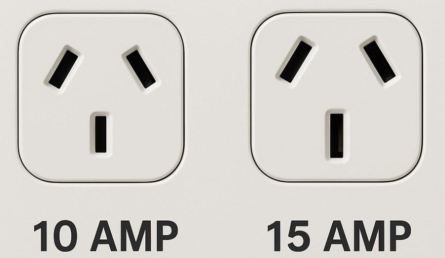 10 Amp vs. 15 Amp Australian power outlet.