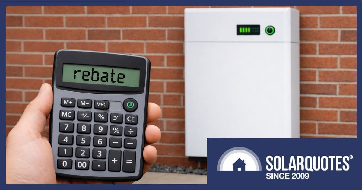 Australian home battery rebate calculator